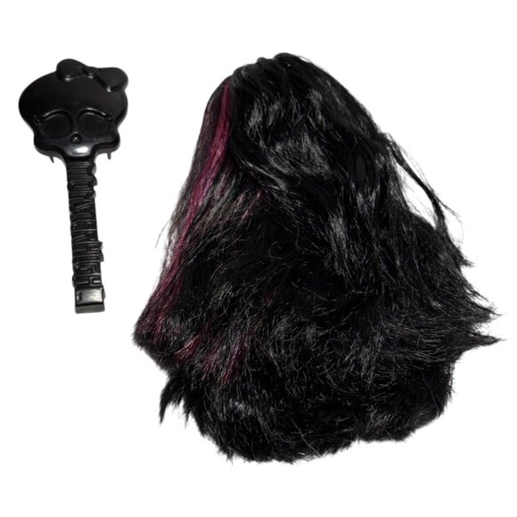 Monster High Replacement Black Wig Create A Monster Harpy Doll  + Hair Brush - Picture 1 of 7